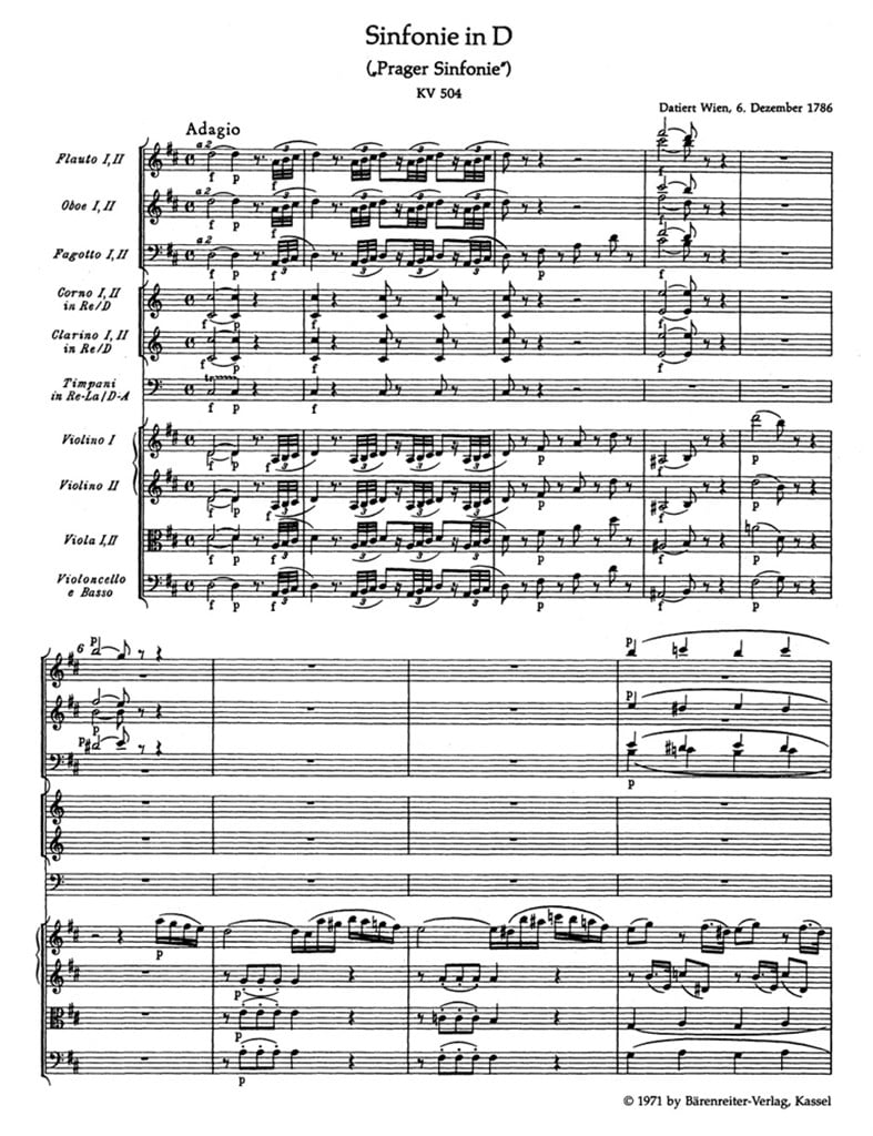 Symphonie 38 D KV504 (Prague)